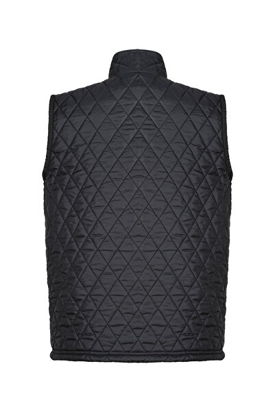 HAMİTOGULLARI Dark Blue Reversible Zippered Vest