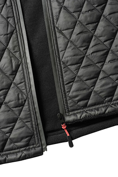 HAMİTOGULLARI Μαύρο γιλέκο με αντεστραμμένο φερμουάρ