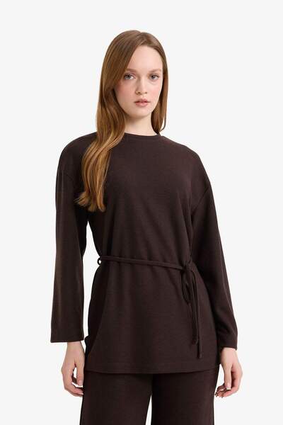 DeFacto Regular Fit Tie-Up Long Sleeve Tunic G4083Ax25Wn