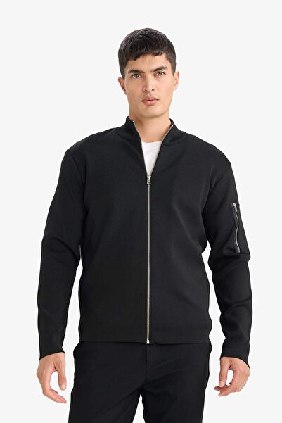 DeFacto Standard Fit Turtleneck Knitwear Cardigan F7641Ax25Wn