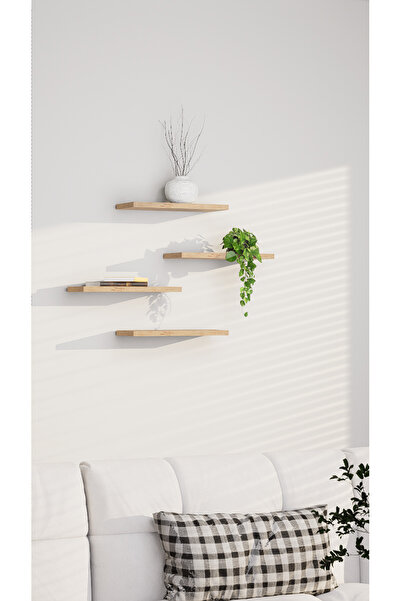 BarkOne NordicFrame Atlantik Çam Duvar Rafı Seri:12