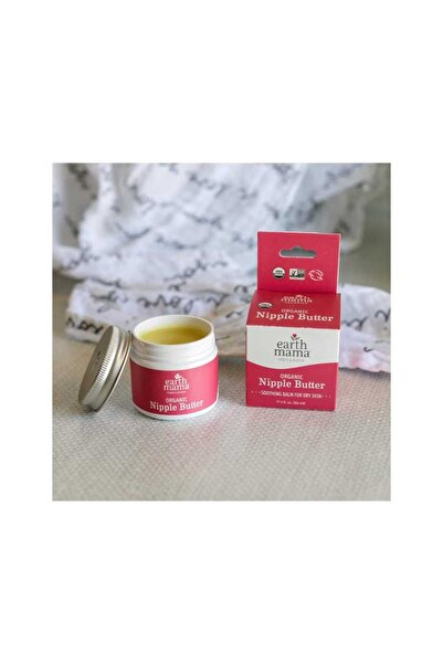 Earth Mama كريم الرضاعة الطبيعية العضوي بزبدة الحلمة، خالٍ من اللانولين، 60 مل