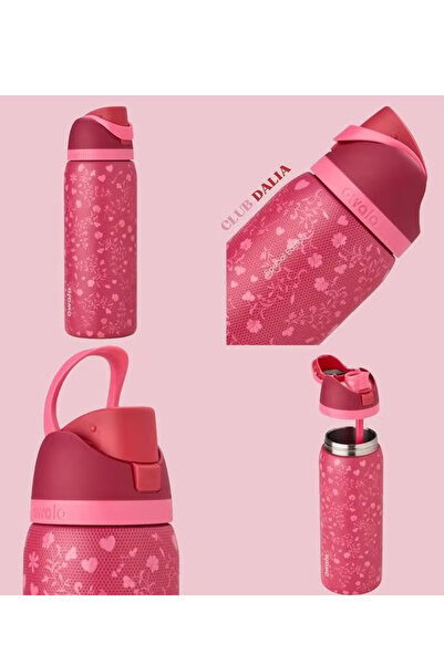 owala Freesip Insulated Stainless Steel Water Bottle red32oz