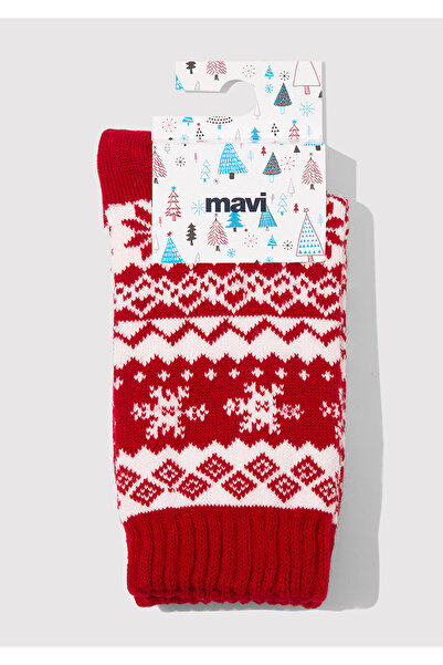 Mavi New Year Themed Red Boot Socks 1913698-34329