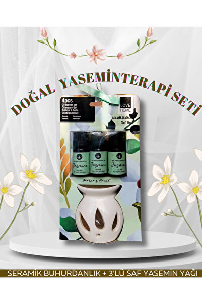 Barışhanesi Dekoratif Doğal Esans Yağlı Seramik Buhardanlık| Mum hediyelidir ...