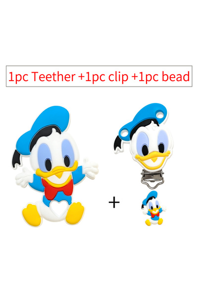 Choice4 مجموعة واحدة من 1/3/10 قطع من مشابك مصاصة الأطفال ديزي دونالد من السي...