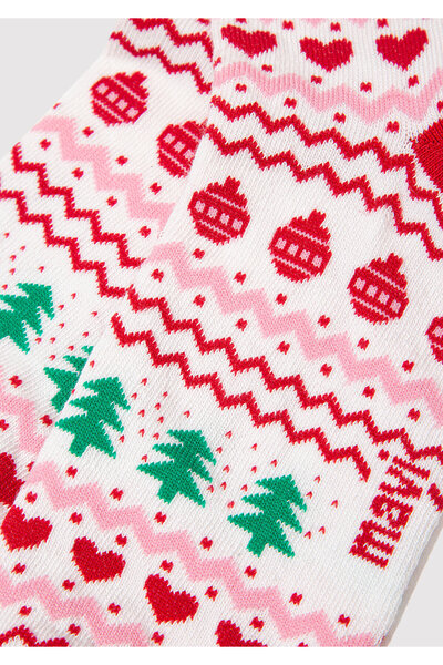 Mavi Новогодишна тема Бяла чорапка 1913662-70053