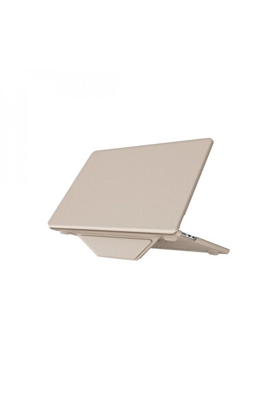 Genel Markalar Macbook Air 15 2024 Macbook Deri Kapak - Gold