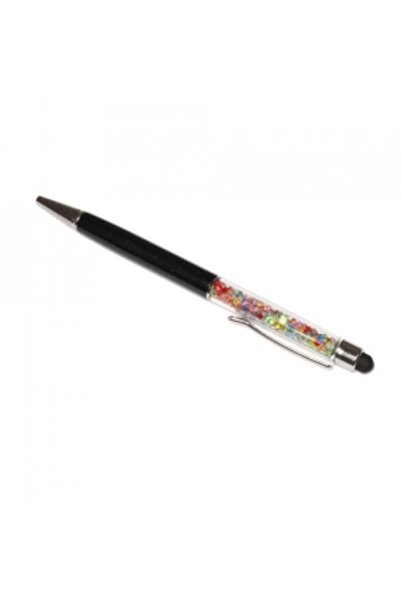 G Golden Case Stylus touch pen with pen, decorated with mixed crystals, metallic, black