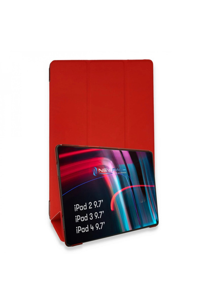 eco port حافظة ذكية لجهاز iPad 4 9.7 - لون أحمر