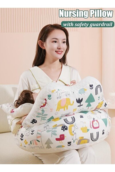 Generic وسادة الرضاعة الطبيعية، حزام خصر قابل للتعديل، حاجز أمان