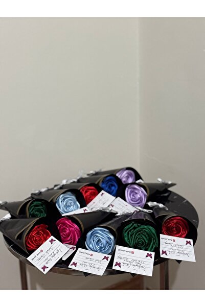 buket store Tekli solmayan gül buketi