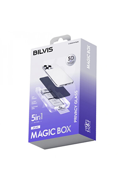 Genel Markalar Apple Iphone 15 Pro Bilvis 5In1 5D Magic Hayalet Cam Ekran Kor...
