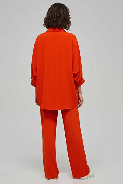 Muchmy 2 Pcs Women Co-ord Set Women Clothing Set Casual Girls Top Collar Shirt and Bottom Lady's Outfit