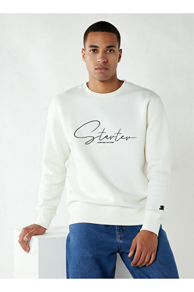 Starter Men Regular Fit Logo Print Sweatshirt