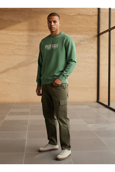 SP Characters Men Regular Fit Snoopy Print Sweatshirt