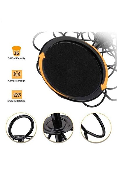 Generic 360-Degree 4-Layer Stainless Steel Rotating Standing Coffee Stand, Easy To Access, Can Store Up To 3