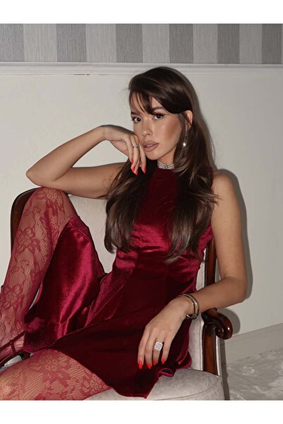 Swass Vinta Velvet Mini Dress