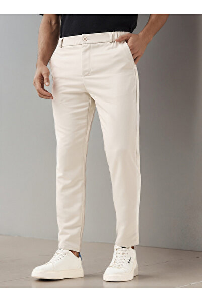 Iconic Men Regular Fit Flexi Waist Formal Trousers