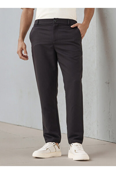Iconic Men Regular Fit Flexi Waist Formal Trousers