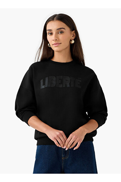 FAV Regular Fit Sweatshirt with Typographic Print