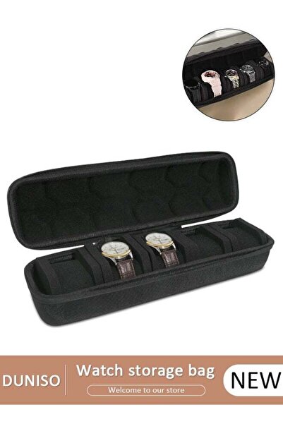 DOMEET Watch Roll Travel Case Organizer For 5 Watches, Storage Organizer And Display With Innovative Watch