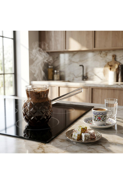 Queen’s Kitchen Pineapple Patterned Glass Coffee Pot