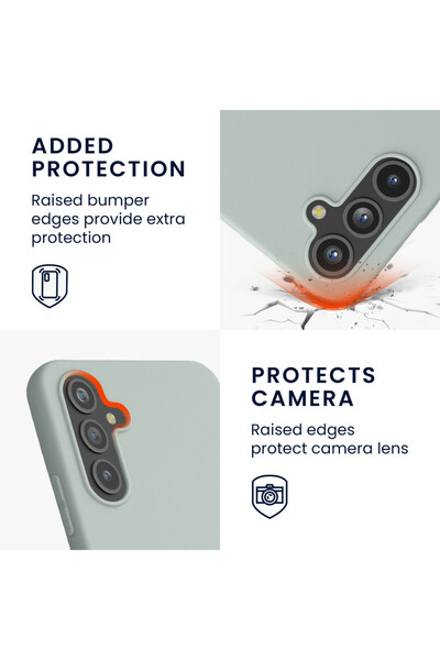 KWmobile Case for Samsung Galaxy A54 5G, Light Green, Silicone, 60796.2