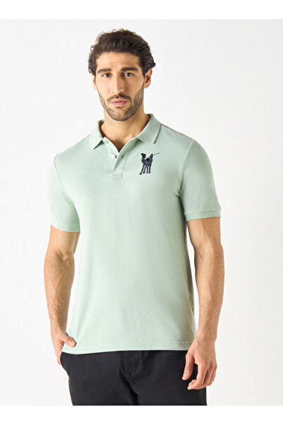 FAV Embroidered Polo T-shirt with Short Sleeves