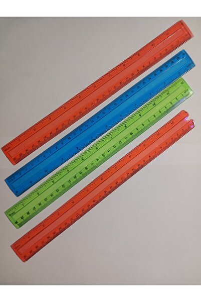 Fashion Johny Plastic rulers/30 cm, three colors. Price is for 3 pieces