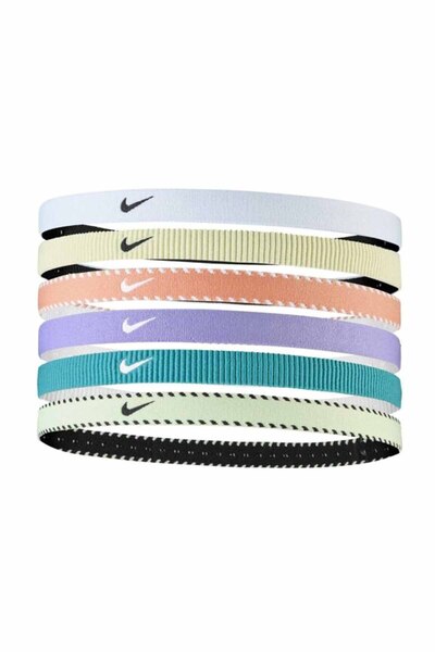 Nike Printed Headbands 6Pk Unisex White Training Hair Band Rs101.1927.552.Osl...