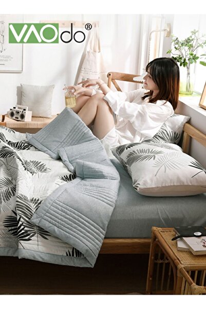 VAODO Queen Size Quilt Overall washable Soft Blanket Washed Cotton Material Bed Quilt Soft and Breathabl