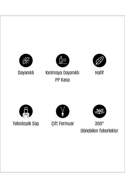 Madame Coco Huitre 3'lü Set Valiz/Bavul - Bej