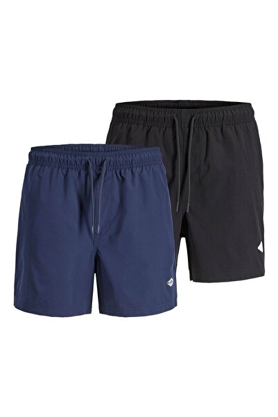 Jack & Jones JACK&JONES Herren Badehose, 2er Pack - JPSTMAUI TROPIC SOLID SWI...