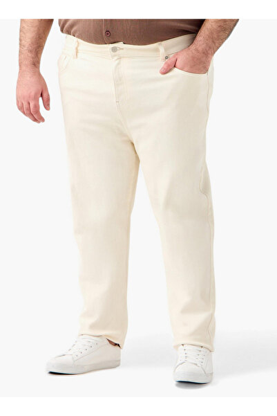 FAV Plus Size Regular Fit Pants with Flexi Waist and Pockets