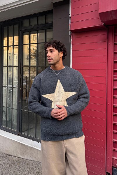 Flaw Wear Stars Embroidered Knitwear Sweater