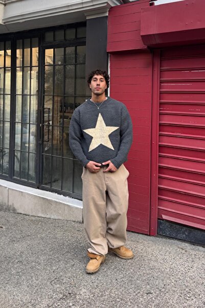 Flaw Wear Stars Embroidered Knitwear Sweater