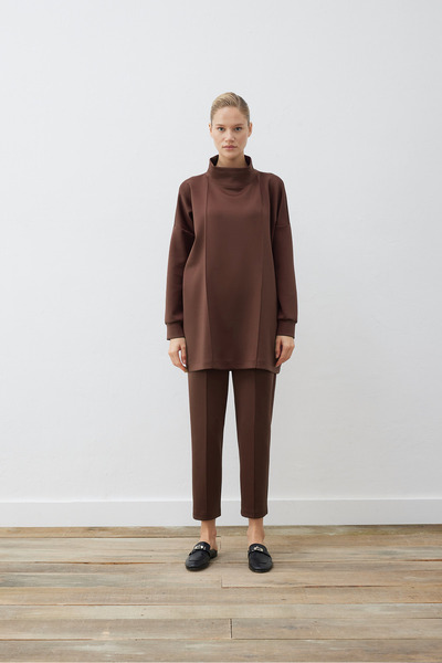 TERZİ DÜKKANI Alice Scuba Necklace Set Brown