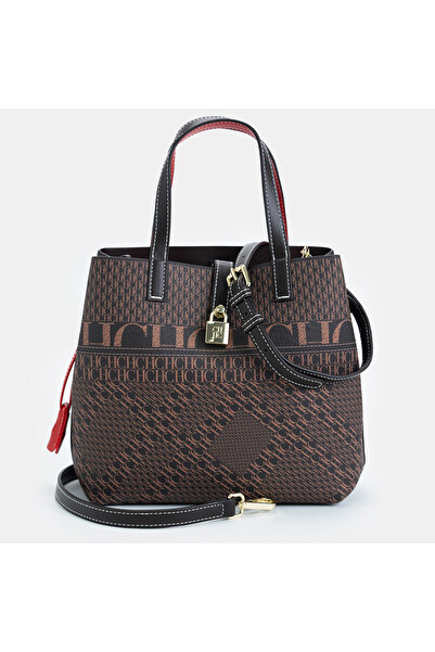 Ch chch New Luxury Embossed Letter Tote Bag, Large Capacity Commuter Bag Shopping Tote