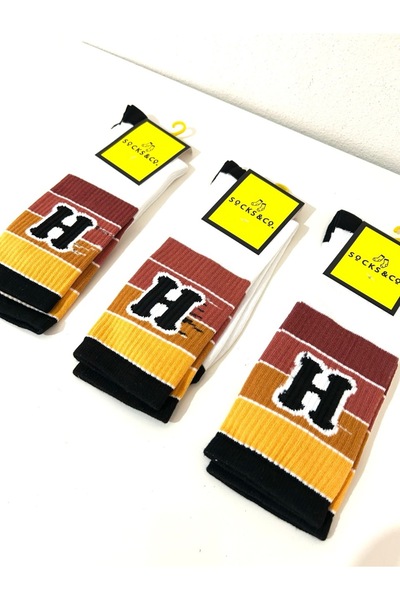 Clothes Box Cotton Long Men's Socks 3 Pack