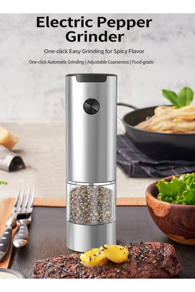 X SPRING Battery-Operated Automatic Pepper & Coffee Grinder - Adjustable Coarseness,Large Capacity