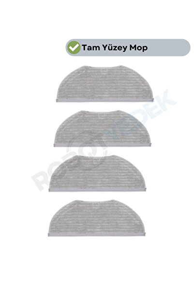 robotyedek Xiaomi H40 compatibil cu mop de înaltă calitate, 4 bucăți, microfi...