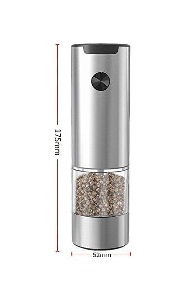 X SPRING Battery-Operated Automatic Pepper & Coffee Grinder - Adjustable Coarseness,Large Capacity