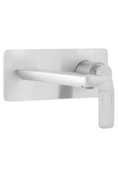 Maison Mex Built-in washbasin mixer, MOONI L.21.5 H.9 cm, brushed gray