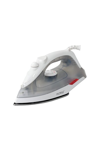 Floria Iron ZLN 2878, 1600 W, ceramic soleplate, adjustable steam, gray