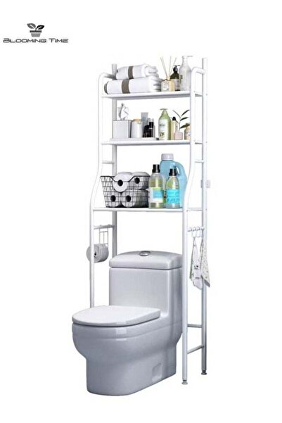 BLOOMING TIME رف التخزين فوق المرحاض له سعة كبيرة ويوفر المساحة وسهل التركيب