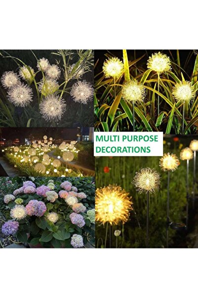 Generic 1 Set Of 2 Solar Aluminum Wire Ball Decorative Lights, Warm White