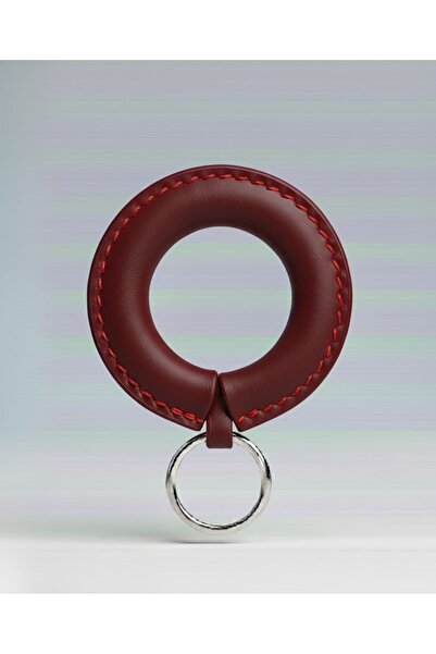 ZYLA سلسلة مفاتيح من الجلد الطبيعي مصنوعة يدويًا 12 خيارًا للألوان - القطر ال...