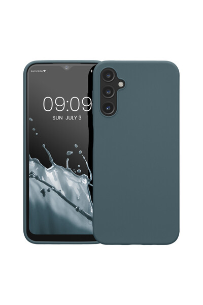 KWmobile Case for Samsung Galaxy A14 5G, Dark Green, Silicone, 61462.202