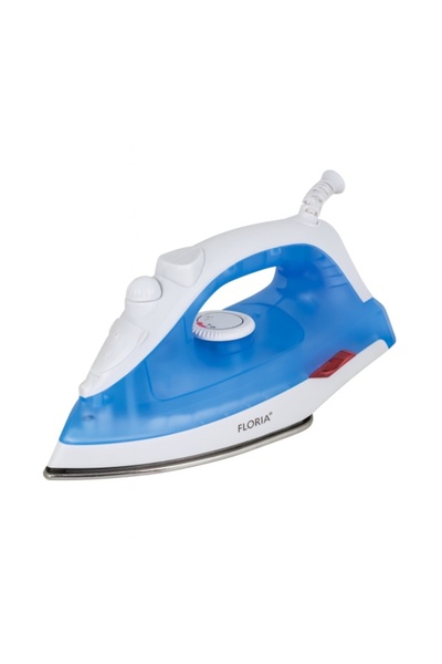 Floria Fier de călcat cu abur ZLN 2892, 1600 W, talpă ceramică, abur reglabil, albastru